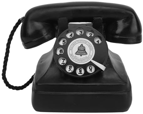 Hztyyier Telefono Fisso Vintage in Resina retrò con Quadrante Elegante per la Decorazione Domestica