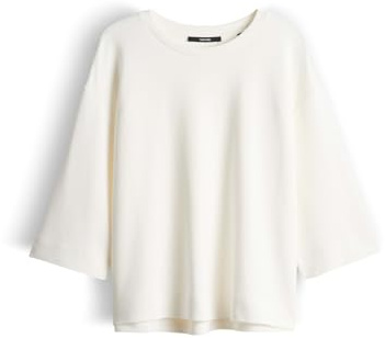 someday Damen Dreiviertelarmshirt | KAVIRA Regular Jerseyshirt aus ECOVERO™ Viskosemix Milk, 40
