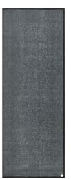Barbara Becker Fußmatte Touch, Schmutzfangmatte waschbar, für Eingangsbereich Wohnungstür, Fußabstreifer, Türmatte, Anthrazit, 67 x 170 cm