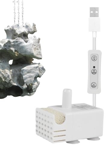 Pompe pour Fontaine à Chats,Pompe pour Aquarium - Système de Circulation d'eau Miniature Destiné aux Fontaines à Boire po