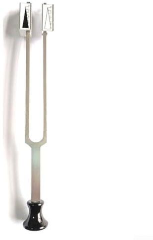 Aluminum Alloy 128hz C Tone Tuning Fork For Neurological Tests For Semi Quantitative Vibration Sensor With 0-8 Scale Silver(B)