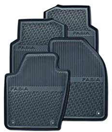 Skoda Gummifußmatten mit hohem Rand - hinten - 6V0061551, schwarz