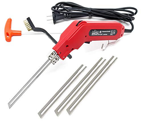 Wiltec Styroporschneider 150W, schnelles Aufheizen mit 4 Klingen 2x 200/150mm, für Styropor, Styrodur & Polystrol-Hartschaum Heißdrahtschneider bis 600°C