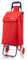 Premium 59Ltr Foldable Trolley on Wheels, Hard Wearing & Lightweight Trendy Collapsible Push/Pull Cart for Easy Storage with 1 Year Guarantee (Plain Red)