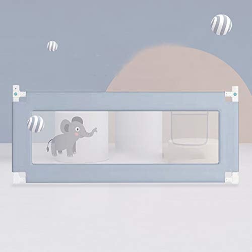 FOGUO Bettgitter, Babybettgitter, Kinderbettgitter zum Vertikalen Heben, Kompakt Zusammenfaltbar, Sicherheitsschutz, Einfach zu Montieren und Installieren, Ideal für Die Reise, 2.2m