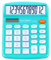 CATIGA Calculadora de Escritorio de 12 Dígitos con Pantalla LCD Grande y Botón Sensible, Doble Alimentación Solar y Batería, Función Estándar para Oficina, Hogar, Escuela, CD-2786