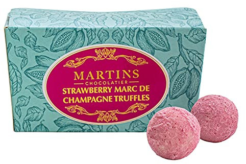 Martin's Chocolatier Ballotin au chocolat 200 g | Fraise Mdc | Boîte cadeau chocolat faite à la main