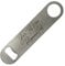 ShopQuality4U Bottle Opener Personalised Stainless Steel Bar 18cm/7 Blade Printed with Any Message That Does Not Fade or Wash Off - Enter Your Own Custom Text Rhesmanisa Font Double Sided