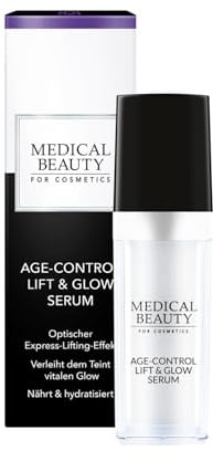 Age Control Lift & Glow Anti-Aging Serum – Mit optischem Express-Lifting-Effekt für sofort glattere Haut & jugendlichen Glow – Nährend & intensiv hydratisierend – 30 ml – MEDICAL BEAUTY®