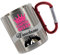 Crealuxe Edelstahltasse mit Karabiner - Camping Queen Wunschname - 330ml, Tasse personalisiert, Kaffeetasse, Bürotasse, Metalltasse mit Name, Campingzubehör