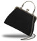 Abuyall Floral Top-Handle Handtasche Kiss Lock Abendtasche für Frauen Vintage Handtasche, Schwarze Spitze