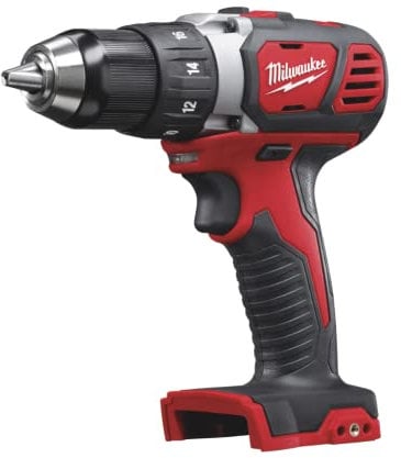 Milwaukee M18 - Trapano elettrico compatto senza fili agli ioni di litio - Solo utensili, mandrino da 1/2, coppia da 500 pollici/libbre, 1800 giri/min