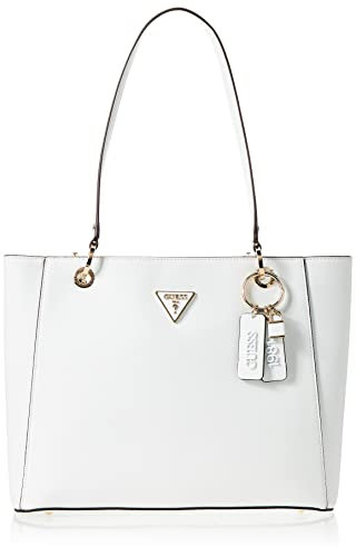 GUESS Women Noelle Noel Tote Bag, Weiß