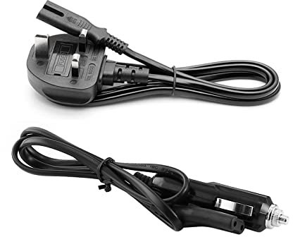 Andmenow 12/24V/Car Use, 230V Home/Office Use Portable Electric Heating Lunch Box Power Cable/Electric Lunch Box Power Cord