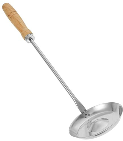 Kichvoe Edelstahl Bunuelos-maker Mit Holzgriff Antihaft-frittierlöffel Für Kartoffelpuffer Und Snacks Leicht Und Tragbar Für Zuhause Und Gastronomie