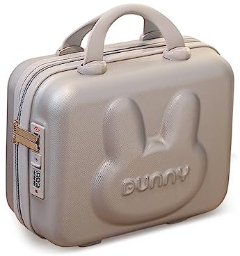Balakaka Vanity Case Rigide ABS, Trousse à Cosmétiques pour Femmes avec Serrure à Combinaison, Portable Imperméable, Cadeau de Fille Gris
