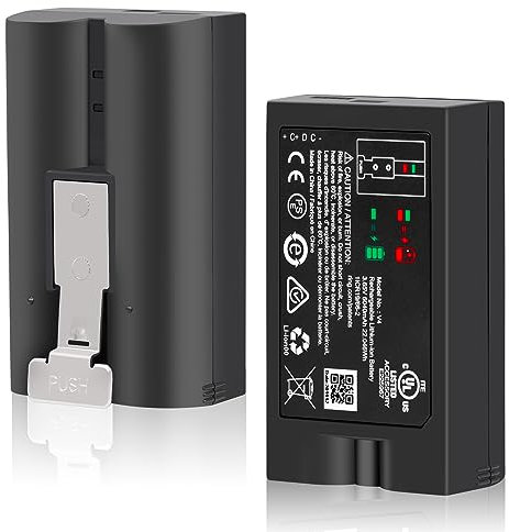 1-Pack Replacement V4 Battery for Ring-Video Doorbell 1/2/3/3Plus/4, Spotlight Camera and Stick Up Camera, Rechargeable Upgraded Cam Batteries (2nd & 3rd Gen), 3.65V 6040mAh Lithium-Ion Battery