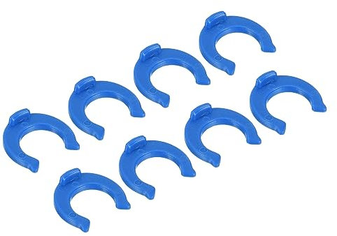 QUARKZMAN 1/4 Rapida Connessione Blocco Clip x 30pz Blu Connettore Rapido del Depuratore D'acqua Osmosi Raccordi per RO Osmosi Inversa Acqua Filtro, [Blu]
