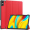 GIOPUEY Funda Compatible con Teclast T50 Pro, Piel Carcasas, Plegable Funda con Soporte, Protección 360° - Rojo