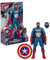 Marvel Avengers Captain America:Brave New World Flight Mode Actionfigur mit Zubehör, Superhelden-Spielzeug 22 cm für Kinder ab 4 Jahren