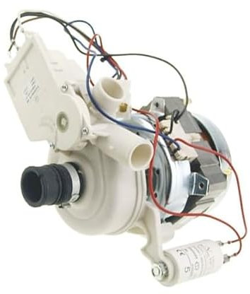 FIGEVIDA Motore Pompa C00078566-078566 Compatibile per INDESIT ARISTON - MOTOPOMPA Lavaggio per LAVASTOVIGLIE INDESCO 950R1I 75W 5 CONTATTI