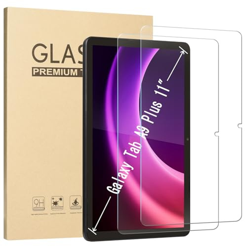DMLuna [2-Pack Screen Protector for Samsung Galaxy Tab A9 Plus 11 Tablet 2023 Model (SM-X210/X216/X218), HD Tempered Glass Anti-Fingerprints Bubble-Free Easy Installation 9H Hardness