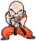Comercial Mercera, Aufnäher Patches, Dragonball Z, Krilin - Charakter, Aufnäher Ideal für Mützen, Jacken, T-Shirts oder Schultaschen, 100% Polyester, 7x8 Zentimeter