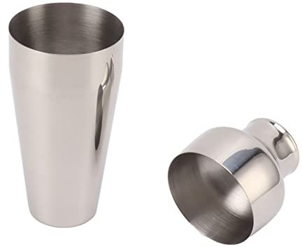 Shaker per Cocktail in Acciaio Inossidabile in Stile Francese per Feste con Bevande Miste, Gite in Campeggio in Barca (SILVER)
