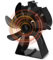Ventilateur Poele à Bois,7 Pales Ventilateur Cheminée,Silencieux Ventilateur à Poêle avec Thermomètre,Respectueux de l'environnement,Circulation Respectueuse de l'environnement pour poêle à bois/bûche