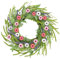 Oairse Spring Wreath for Front Door 24 Inch Artificial Daisy Lavender Wreath Spring Summer Door Wreath Fake Floral Wildflower Wreath for Front Door Wall Home Indoor Outdoor Farmhouse Easter Decor