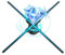 3D Hologram Fan, 27.5 Hologram Fan Projector, 2000x1444 PX Resolution, 832 LED Beads, Advertising Holographic Fan, Remote Support App, Audio