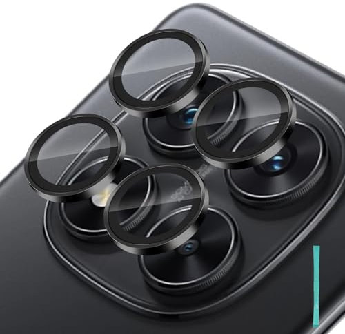 Locofun Protection Objectif Caméra pour Xiaomi Poco X7 / Redmi Note 14 Pro 5G, Dureté 9H Caméra Arrière Protecteur, [Anti Rayures] Ultra Résistant Film Camera Verre Trempé