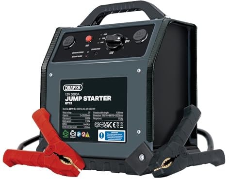Draper 23779 12V Jump Starter, 3000A