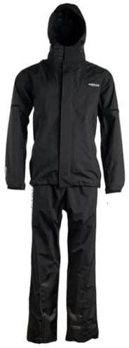 Rokker TRC Classic 2-Teiler Motorrad Regenkombi, schwarz, XL | Wasserdicht