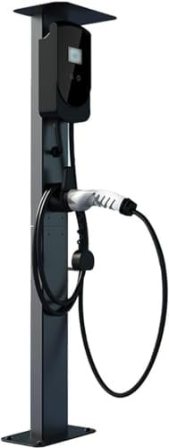 WHYIOFC Wallbox Standfuß, EV-Ladesäulenständer, Stand Standmontagepfosten, EV-Ladesäule für den Außenbereich, Standsäule für Wallbox Ladestationen für Elektroautos