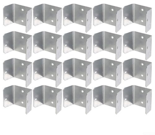 for Secure and Robust Galvanized Fence Panel Clips 20 Pack for Trellis and Timber Projects (44)