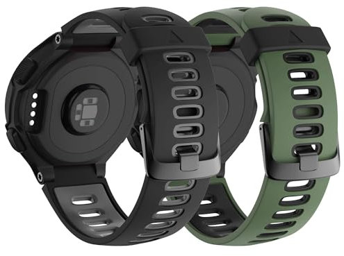 LDCBFTR Für Forerunner 235 Watch Bands Black Buckle Sport Silicon Watch -Gurt Ersatz für Forerunner 230/220/235/620/630/735XT und Annäherung an S20/S5/S6 Smart Watch Band ), zusätzliche Weblabs