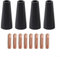Flux Core gaslose Düsenspitzen-Set, MIG gaslose Düsenspitzen, Schweißflussmittelkerndüsen-Set, 4 x gaslose Düsen, 8 x leitfähige Kupferspitzen (0,6 mm)