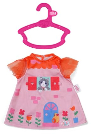 BABY born Kleid Hausmotiv für 43 cm Puppen mit aufklappbaren Fenstern | Aufklappbare Fenster, Hausmotiv, passend für 43 cm Puppen