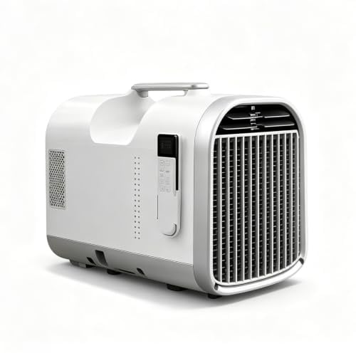 Mini Condizionatore per Auto, Compatto Roulotte Climatizzatore | Clim Silenzioso da Notte 42dB, Motore Silenzioso Assicura un Ambiente Tranquillo e senza Vibrazioni per Dormire