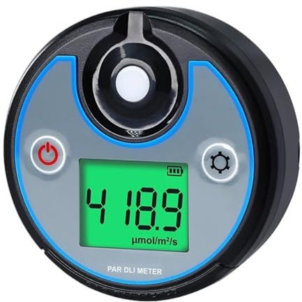 Digitales PAR DLI PPFD-Messgerät, Datenlogger, Lichttester, 400–700 nm, photosynthetisch, IP65, wasserdicht, Gewächshaus, Gartenarbeit,Genaue Intensität