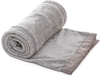 Kanguru Decke aus Mikrofaser, Polyester, Beige, Polyester, Hellgrau, 170 x 130 x 1 cm