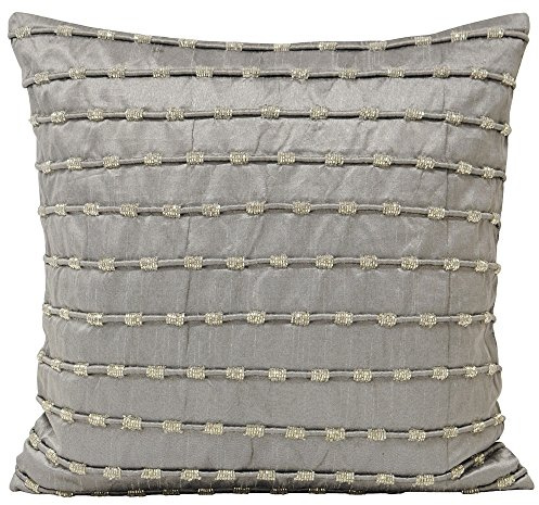 Riva Paoletti Riva Kismet Grey Cushion Cover, 50 x 50 cm, Polyester