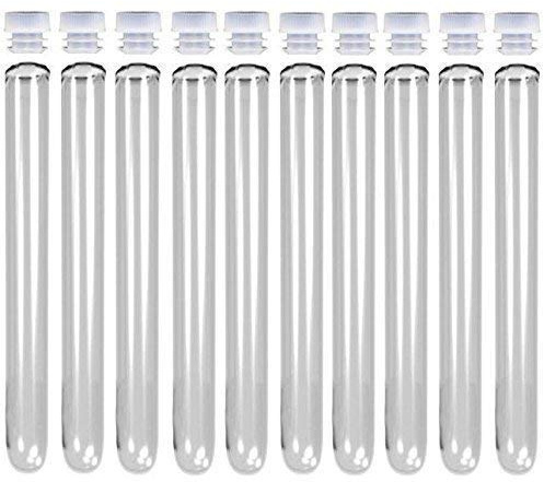 We Can Source It Ltd – Clear Plastic Test Tubes 16mm with Leakproof Lids – Durable Polystyrene Tubes for Weddings & Events – Reusable Drink Tube for Fun & Creative Presentation - Pack of 20