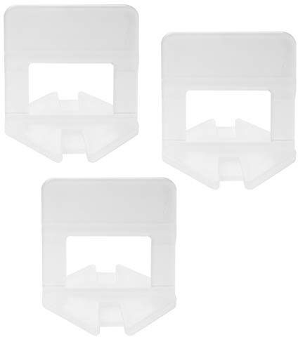Lantelme 500 Stück Zuglaschen 1,5mm Fugenbreite für Fliesen Nivelliersystem | Fliesenhöhe 3mm - 15mm | Fliesenverlegehilfe Fliesennivelliersystem Fliesenmontage fliesenverlegung