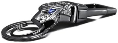 Inovey Voiture Keychain Gros Haut De Gamme Jaguar Keychain Métal Pendentif Tête De Léopard Petit Cadeau - 648 Argent Brillant