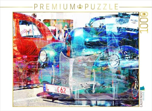 CALVENDO Puzzle Amerikanische Oldtimer | 1000 Teile Lege-Größe 64 x 48 cm Foto-Puzzle für glückliche Stunden