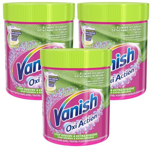 Vanish Textilreiniger, Pulver, geruchsneutral, 470 g, 3 Stück