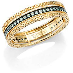 Beydodo Trauringe Gold 750 mit Smaragd Verlobungsring Gold Hochzeit Ring