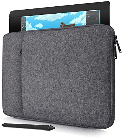 Drawing Tablet Sleeve Bag for XP-Pen Deco 01 V3, UGEE M708, Wacom Intuos Pro Medium PTH660 Case, Space Grey